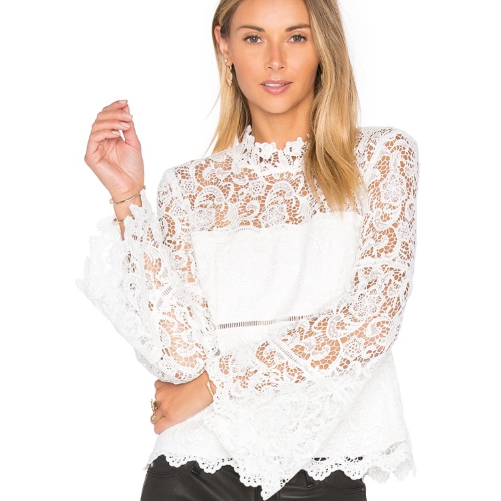 Bardot lace top